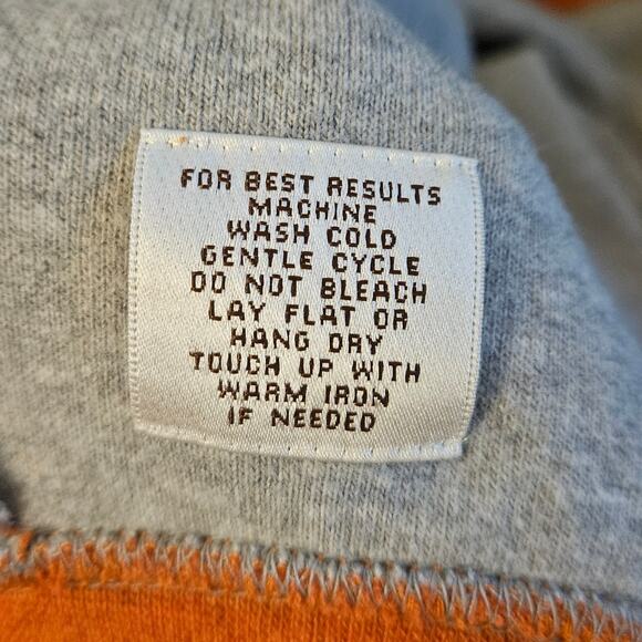 Peter Millar Men's Medium 100% Cotton Quarter Zip Orange Sweater Vest - Picture 3 of 6